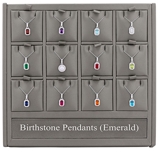 Emerald Birthstone Pendants